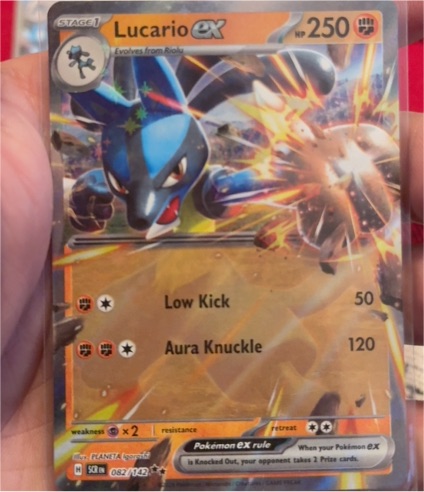 2024 Pokemon TCG SV07: Stellar Crown #082 Lucario ex — front
