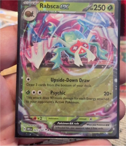 2025 Pokemon Scarlet & Violet Destined Rivals #025/182 Rabsca ex — front