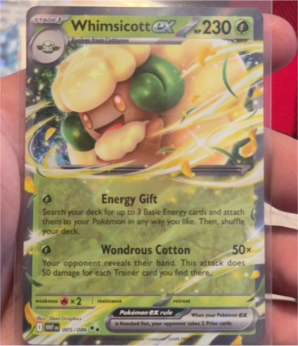 2025 Pokémon #005 Whimsicott ex — front