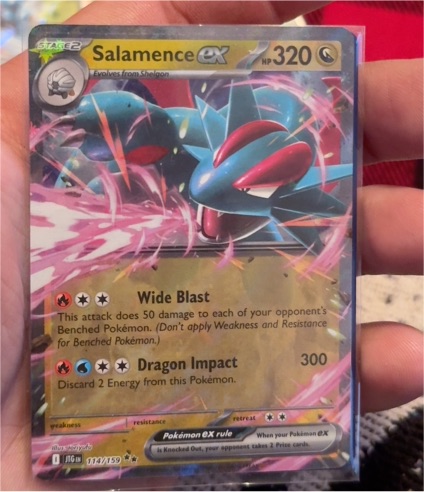 2023 Pokémon Scarlet & Violet Journey Together #114 Salamence ex — front