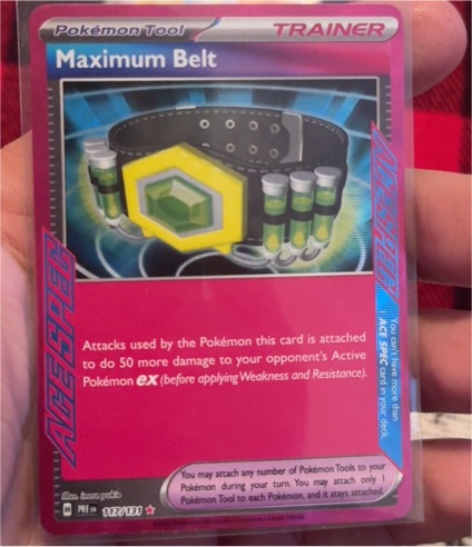2024 Pokémon Prismatic Evolutions #117 Maximum Belt — front