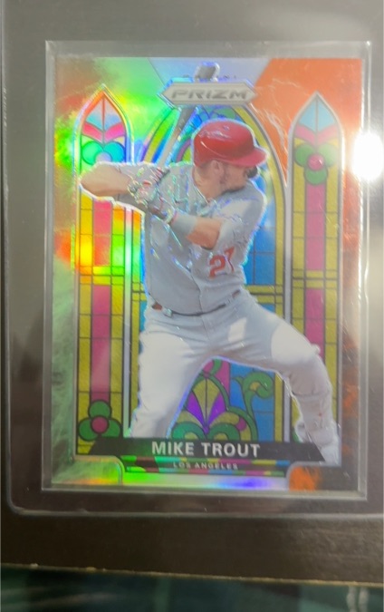 2021 Panini Prizm Stained Glass #SG-1 Mike Trout — front