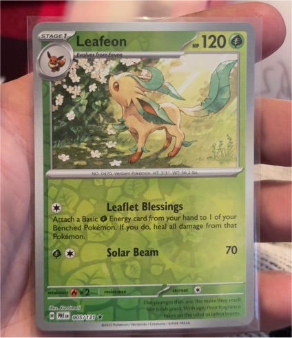 2016 Pokémon Prismatic Evolutions #005 Leafeon — front