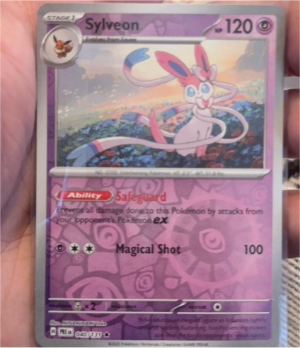 2025 Scarlet & Violet Prismatic Evolutions #040 Sylveon — front