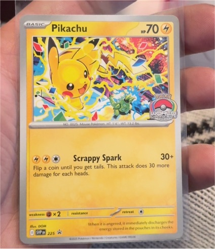 2025 Pokémon SV: Scarlet & Violet Promo #225 Pikachu — front