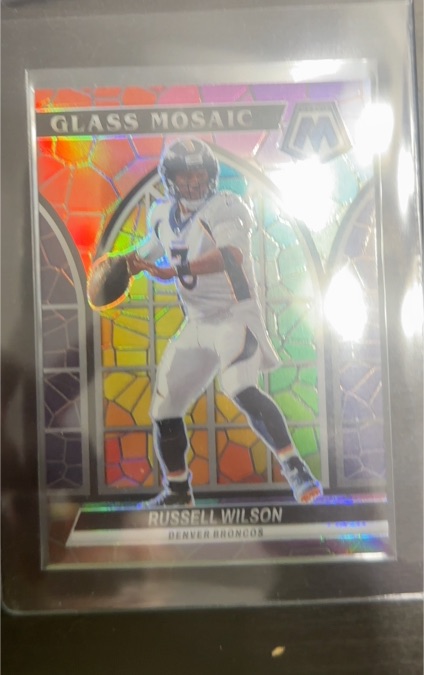 2024 Panini Mosaic Russell Wilson Glass Mosaic Denver Broncos — front