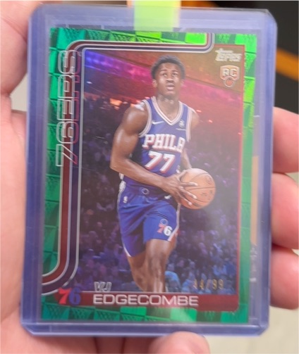 2025-26 Topps #203 VJ Edgecombe — front