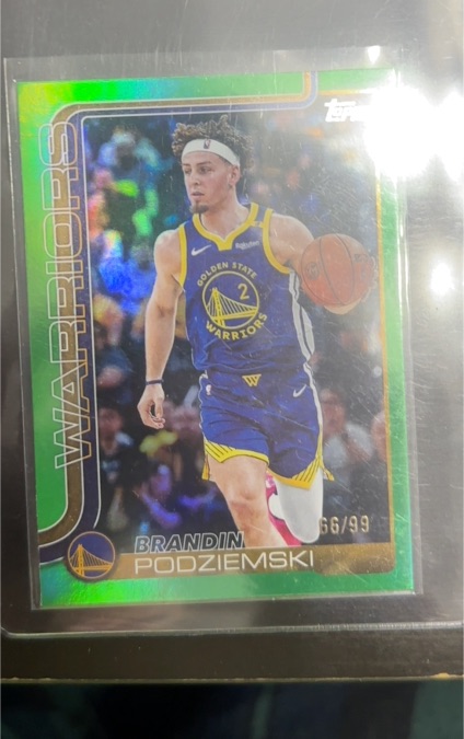 2025 Topps #66 Brandin Podziemski — front
