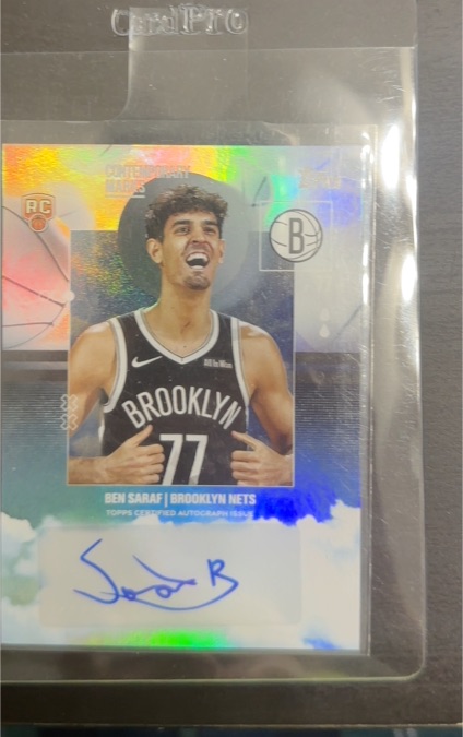2025-26 Topps Contemporary Marks #CM-BS Ben Saraf — front