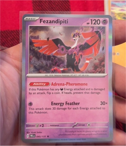 2023 Pokémon Scarlet & Violet Prismatic Evolutions #045 Fezandipiti — front