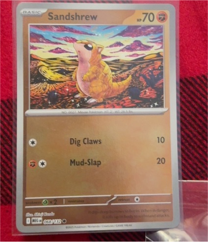 2023 Pokémon Mega Evolution #068 Sandshrew — front
