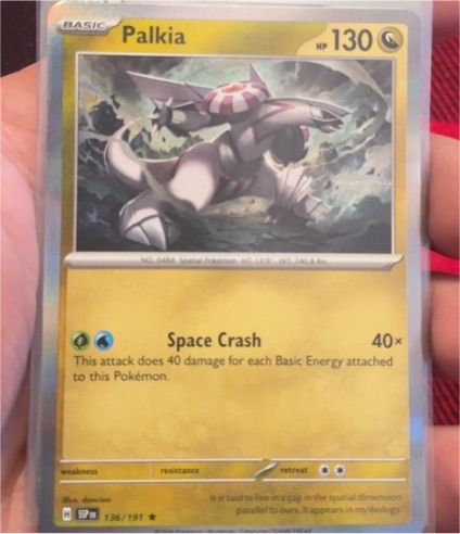 2022 Pokémon SV08: Surging Sparks #136 Palkia — front