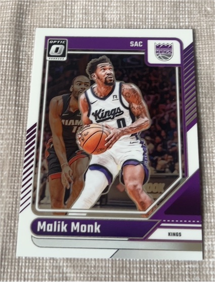 2024-25 Panini Donruss Optic #17 Malik Monk — front