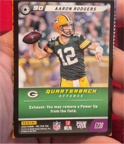 2020 Panini NFL Five #E230 Aaron Rodgers — front