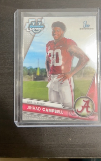 2023 Bowman University Chrome #86 Jihaad Campbell — front
