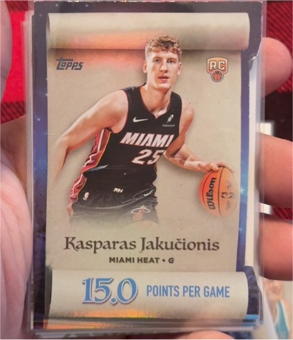 2025-26 Topps Holiday #ML-20 Kasparas Jakučionis — front