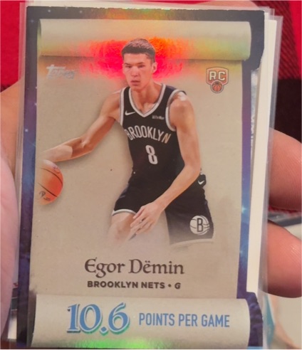 2025-26 Topps Holiday #ML-8 Egor Demin — front