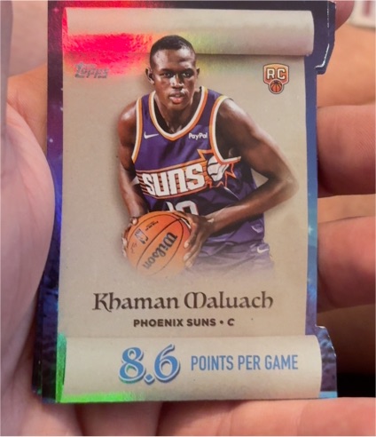 2025-26 Topps Holiday #ML-10 Khaman Maluach Making The Nice List — front