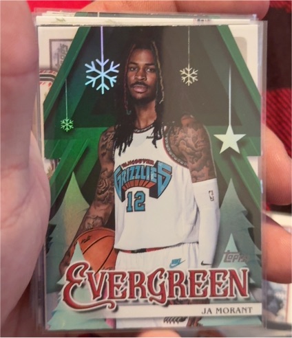 2025-26 Topps Holiday Evergreen #EV-JM Ja Morant — front