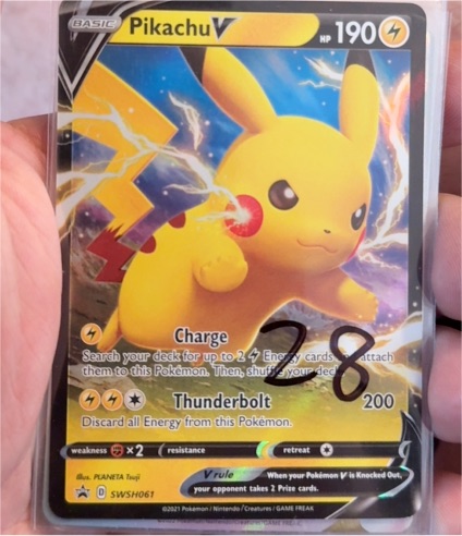 2021 Pokemon TCG SWSH061 Pikachu V — front