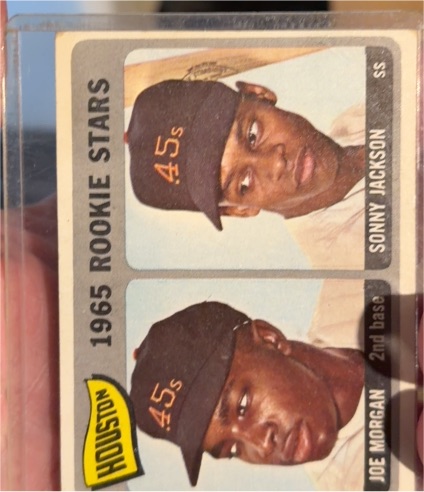 1965 Topps #16 Joe Morgan / Sonny Jackson Rookie Stars — front