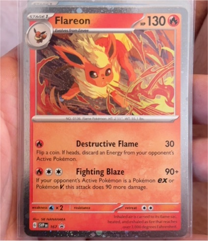 2025 Black Star Promo #167 Flareon — front