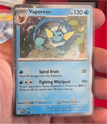 2023 Pokémon Scarlet & Violet Promo #168 Vaporeon — front