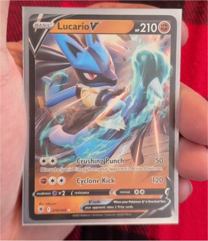 2022 Pokémon TCG Astral Radiance #078 Lucario V — front