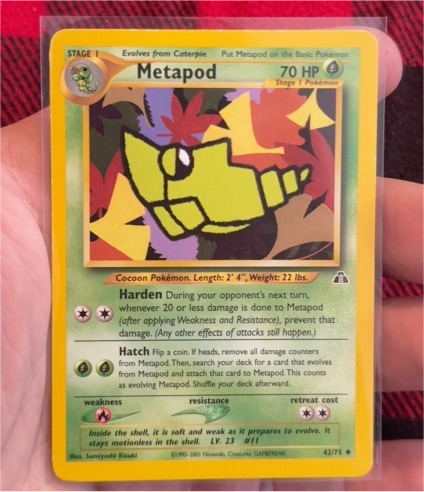 2001 Neo Discovery #42 Metapod — front