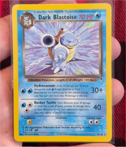 2000 Pokémon Team Rocket #20 Dark Blastoise — front