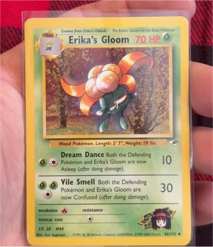 2000 Pokemon Gym Heroes #46 Erika's Gloom — front