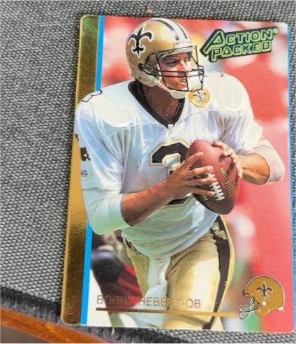 1992 Action Packed #175 Bobby Hebert — front