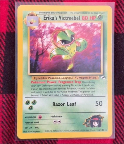 2000 Pokémon Gym Heroes #26 Erika's Victreebel — front