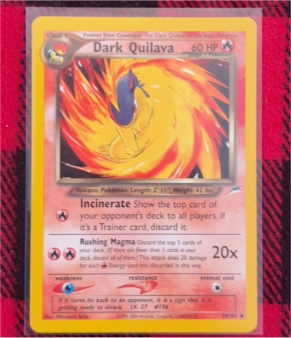 2002 Neo Destiny #39 Dark Quilava — front