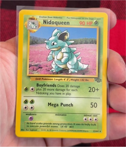 1999 Pokémon Jungle #23 Nidoqueen — front