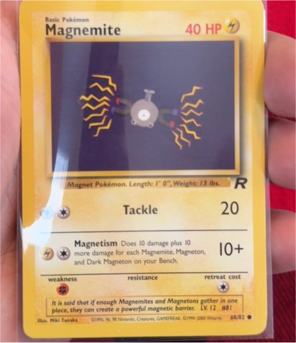 2000 Pokémon Team Rocket #60 Magnemite — front