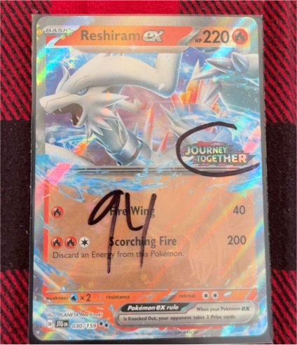 2025 Pokémon TCG Journey Together #030 Reshiram ex — front