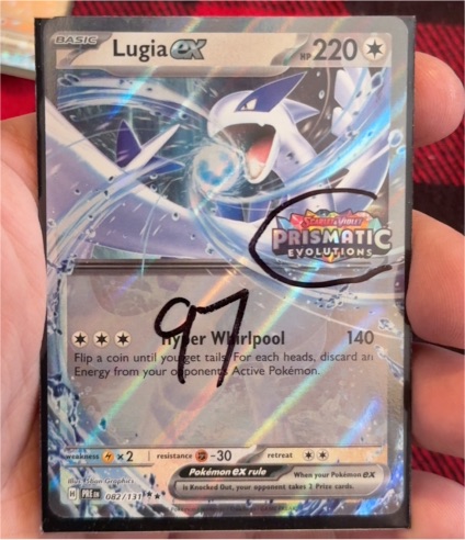 2016 Pokémon Prismatic Evolutions #082 Lugia EX — front