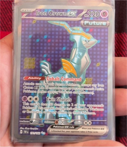 2023 Pokemon TCG SV05: Temporal Forces #191/162 Iron Crown ex — front