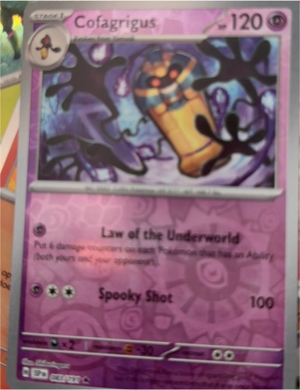 2023 Pokémon SV08: Surging Sparks #083 Cofagrigus — front