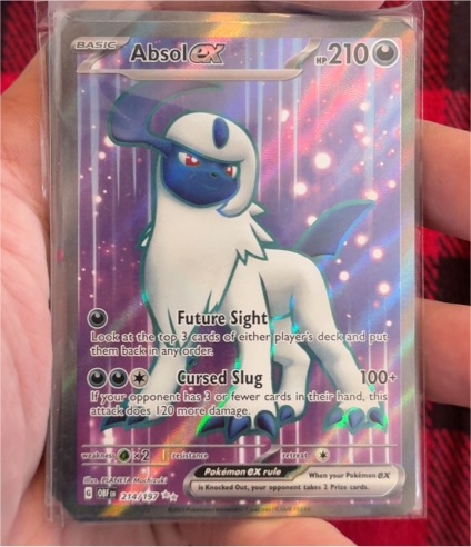 2023 Pokémon Scarlet & Violet Obsidian Flames #214/197 Absol ex — front