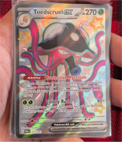 2024 Pokémon TCG Scarlet & Violet: Paldean Fates #213 Toedscruel ex — front
