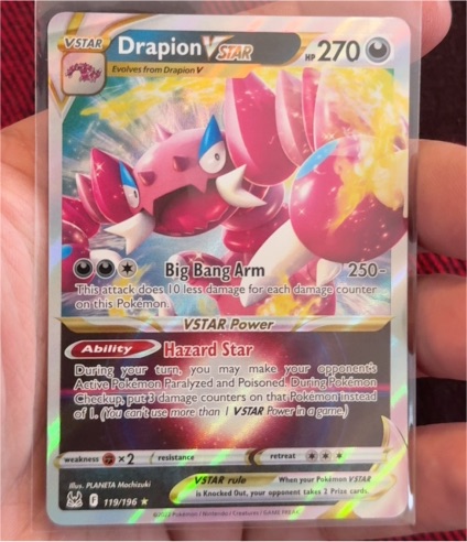 2022 Pokémon Lost Origin #119 Drapion VSTAR — front