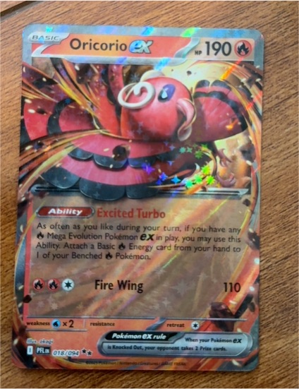 Oricorio ex 018/094 Phantasmal Flames — front