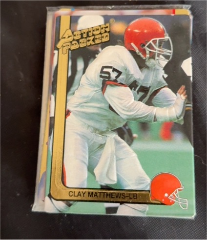 1991 Action Packed #47 Clay Matthews — front