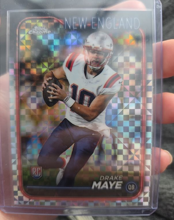 2024 Topps Chrome #203 Drake Maye — front