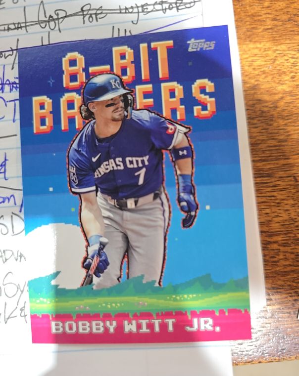 2025 Topps Celebration 8-Bit Ballers #8B-8 Bobby Witt Jr. — front