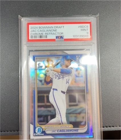 2024 Bowman Draft #BDC8 Jac Caglianone Chrome Refractor — front