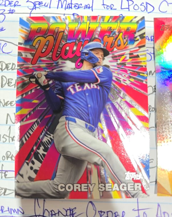 2025 Topps Series 1 Celebration #PP-25 Corey Seager — front
