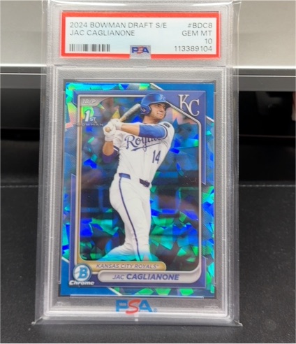 2024 Bowman Draft Chrome Sapphire Edition #BDC-8 Jac Caglianone — front